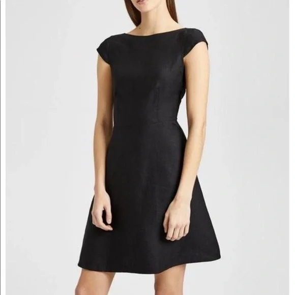 Theory Double-Faced Linen Cap Sleeve Dress - Picture 1 of 3